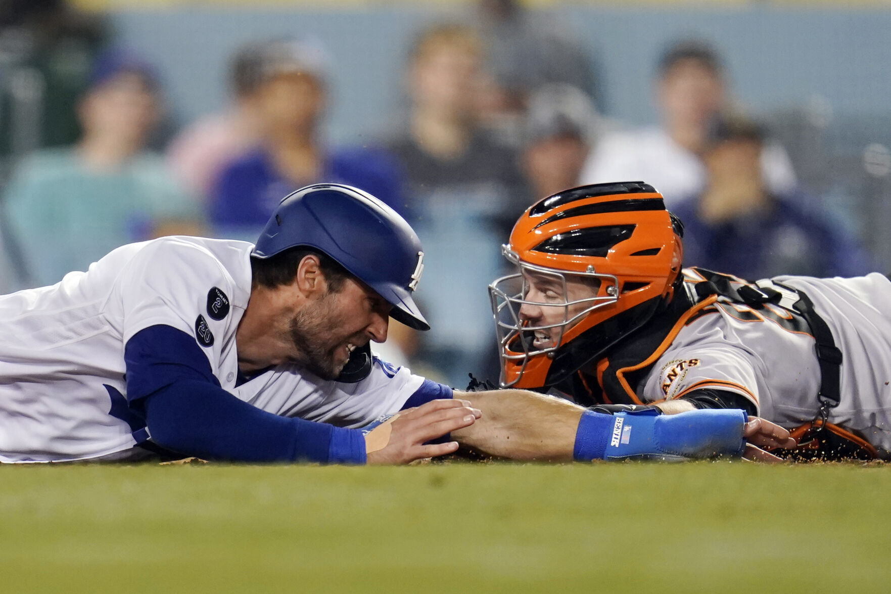 APTOPIX Giants Dodgers Baseball